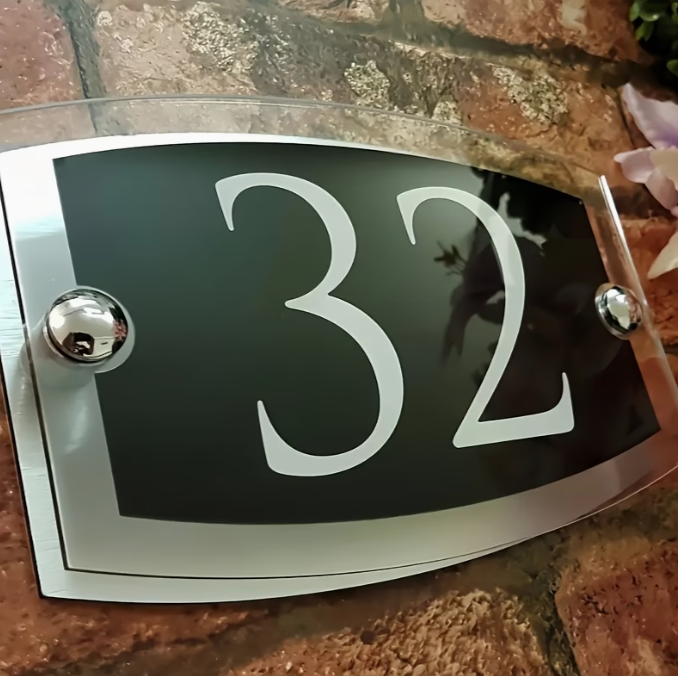 RTS Curved Acrylic House Sign