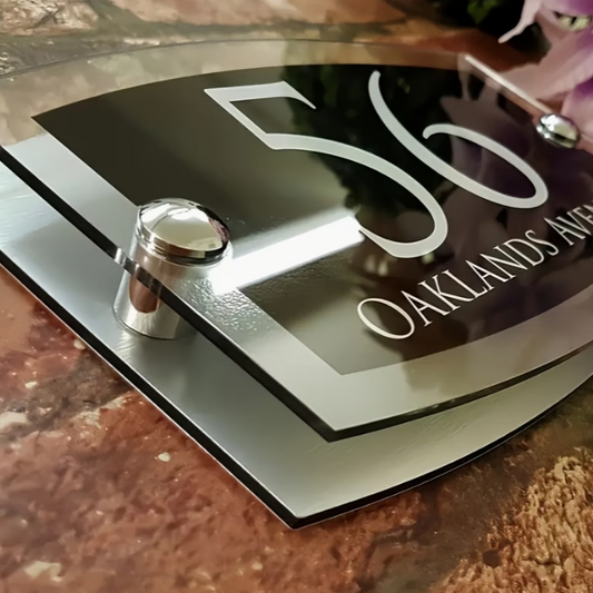 RTS Curved Acrylic House Sign